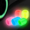 4pcs 6 Colors Luminous Tire Valve Caps Car Motorcycle Glowing Valve Cover Tire Valve Caps Car Accessories Auto Accessoires