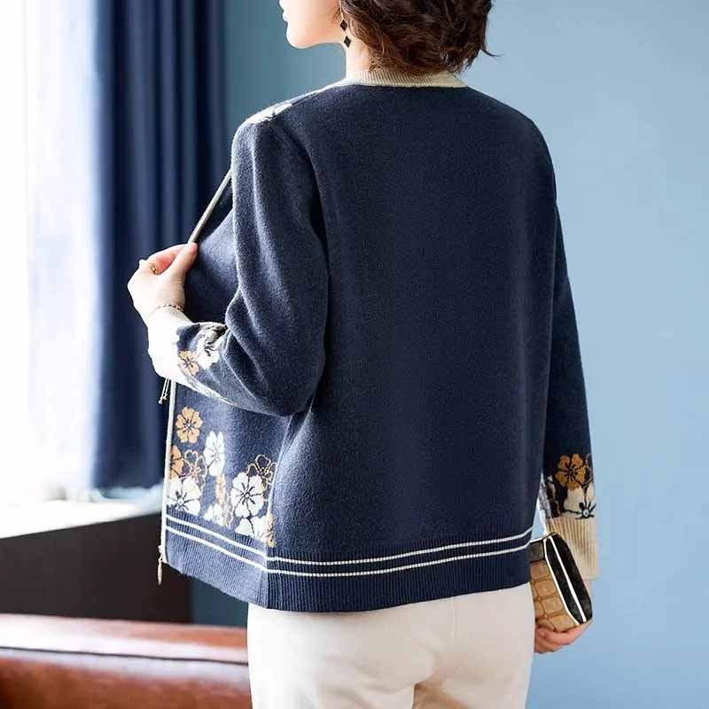Coat for Women Autumn Winter Thickened Casual Double Layer Zipper Vintage Cardigan Jacket