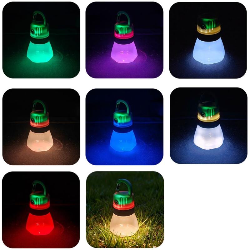 Camping Lanterns Rechargeable, Camping Lamp for Tent, 8 Light Modes, Bright LED Outdoor Hanging Tent Light for Camping