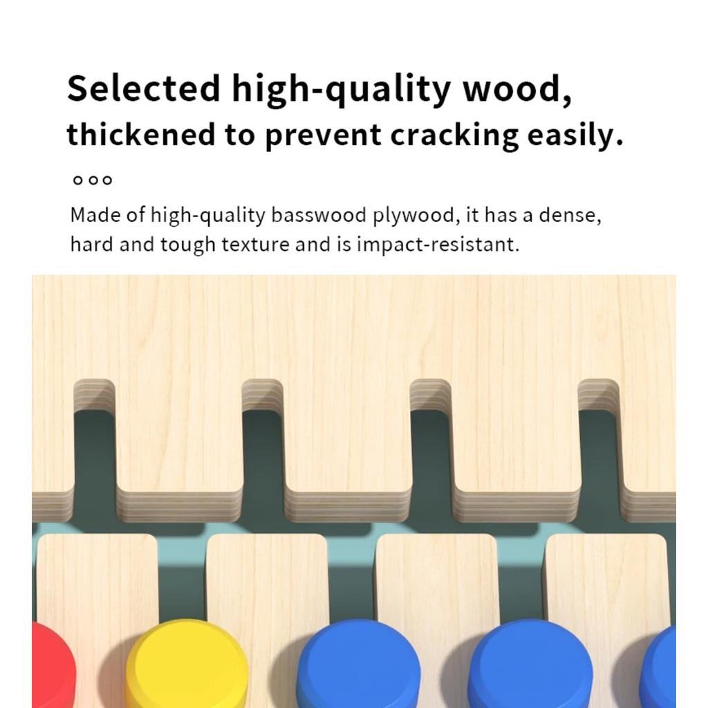 Baby Color Math Toy Double Side Color Matching Spell Words Children Early Educational Wooden Toy Baby Monterssori Preschool Toy