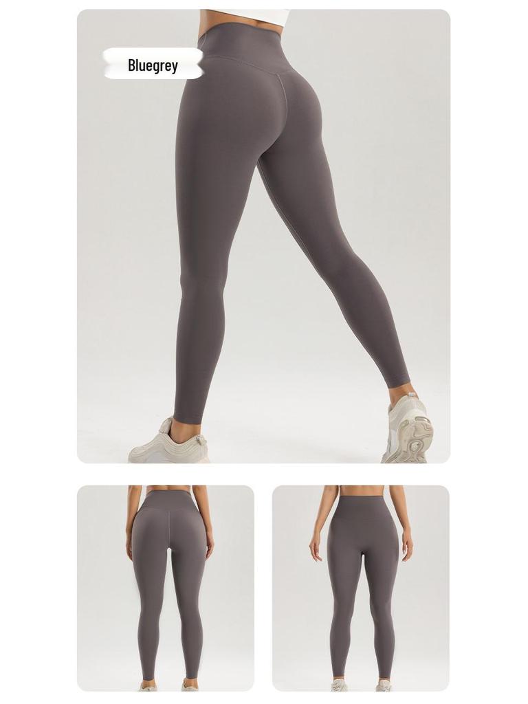 Fuyou Nahtlose High-Waist Yoga-Hose für Damen - Herbst/Winter, Po-Lifting, Beinverlängernde Fitness-Tights