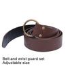 Halloween Medieval Leather Waist Belt Medieval Arm Bracer Medieval Waist Pack for Men Halloween Dress up