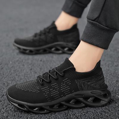 Nouvelles Baskets de Course Tendance d'Automne pour Homme Respirantes Confortables Antidérapantes Chaussures de Jogging Légères à Semelles Épaisses