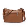 Women's Bag Retro Large Capacity Shoulder Bag Multi-Layer Crossbody Bag Soft Leather Mother Bag