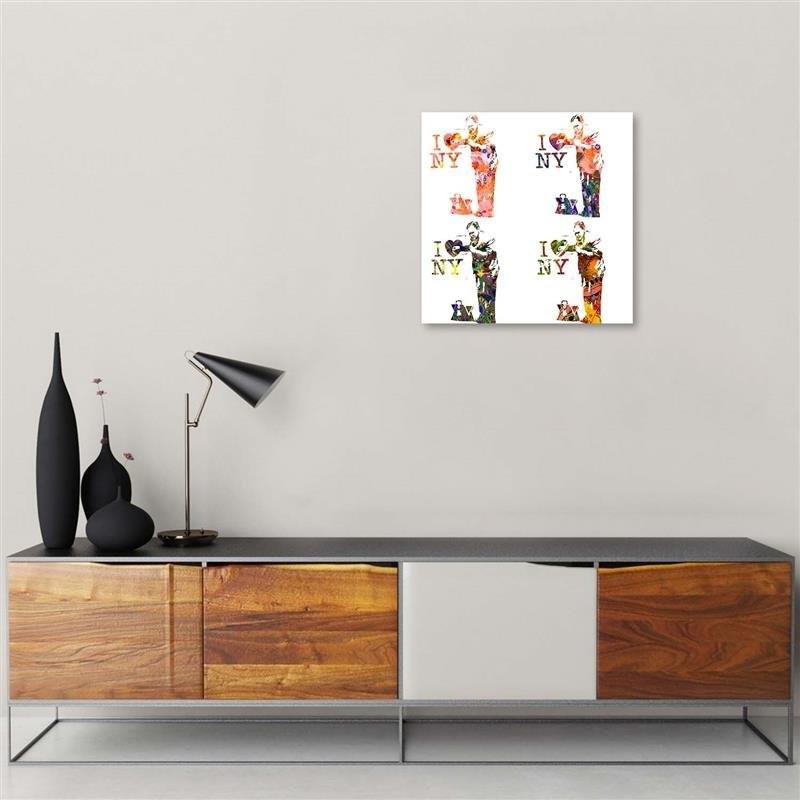 Canvas Print, Mural Banksy I Love New York Collage