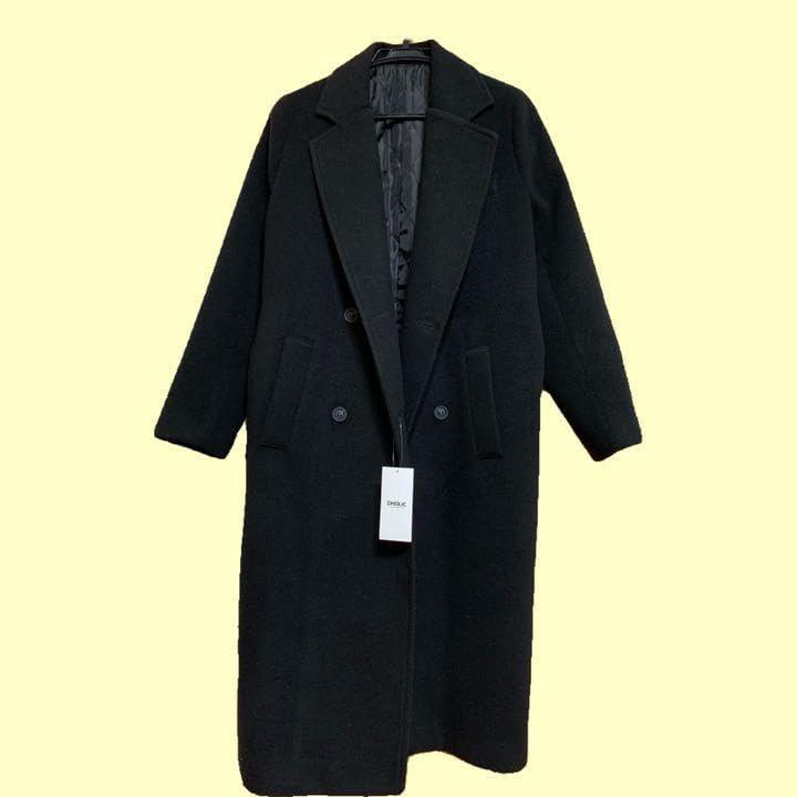 chester coat long coat dholic black coat
