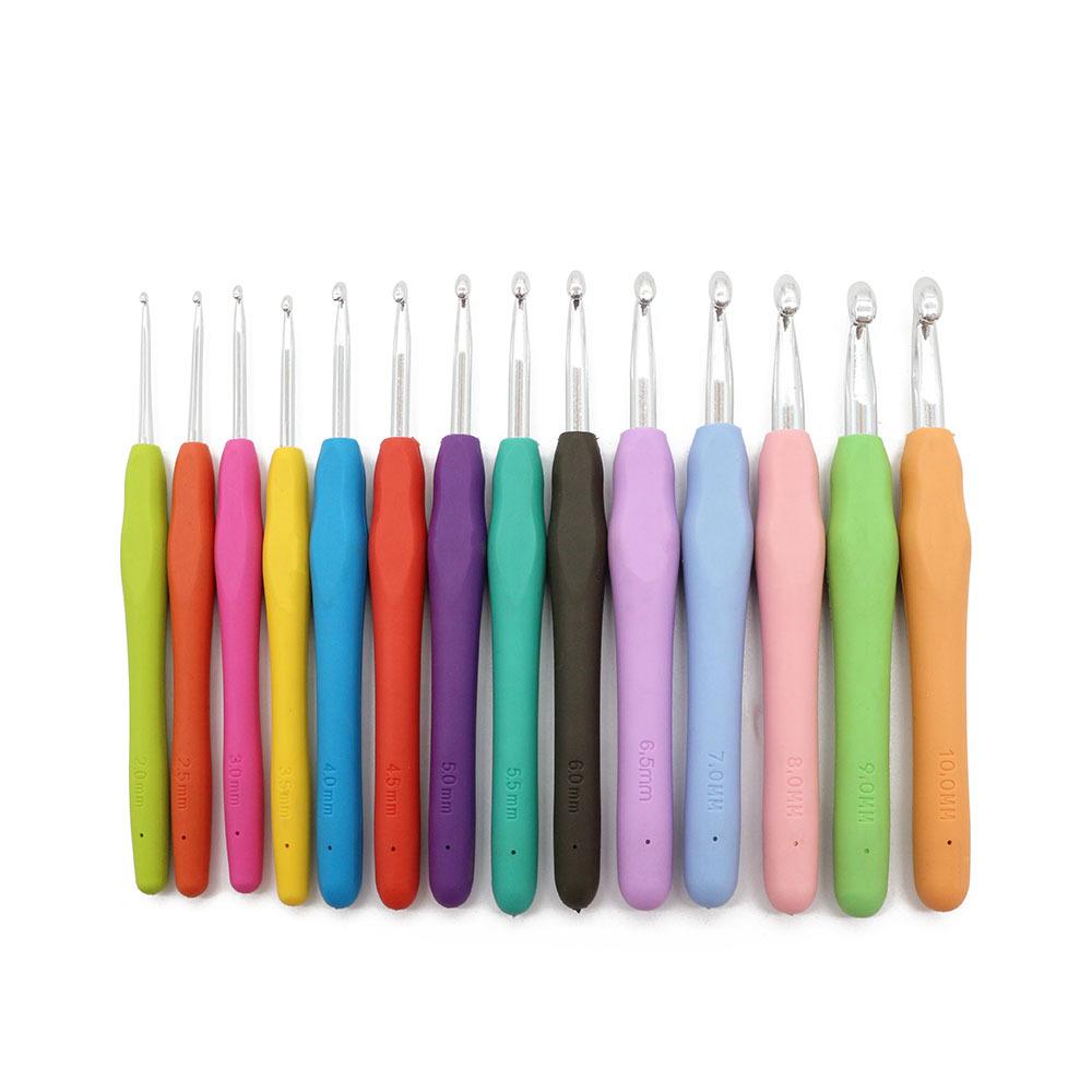 Handmade Crochet and Knitting Tool Kit: Sweater Bag, Non-Slip Hooks, Various Needles, & Yarn