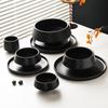 Clearance Retro Japanese Ceramic Bowl: Deep Rice, Soup, Salad, or Incense Cup for Hotel Catering or Entryway Decor