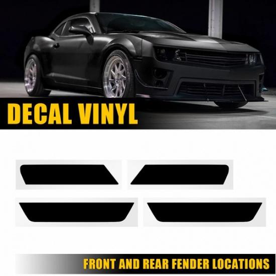 For Chevy Camaro 2010-2015 Blackout Side Marker Vinyl Lights Tint Film Precut