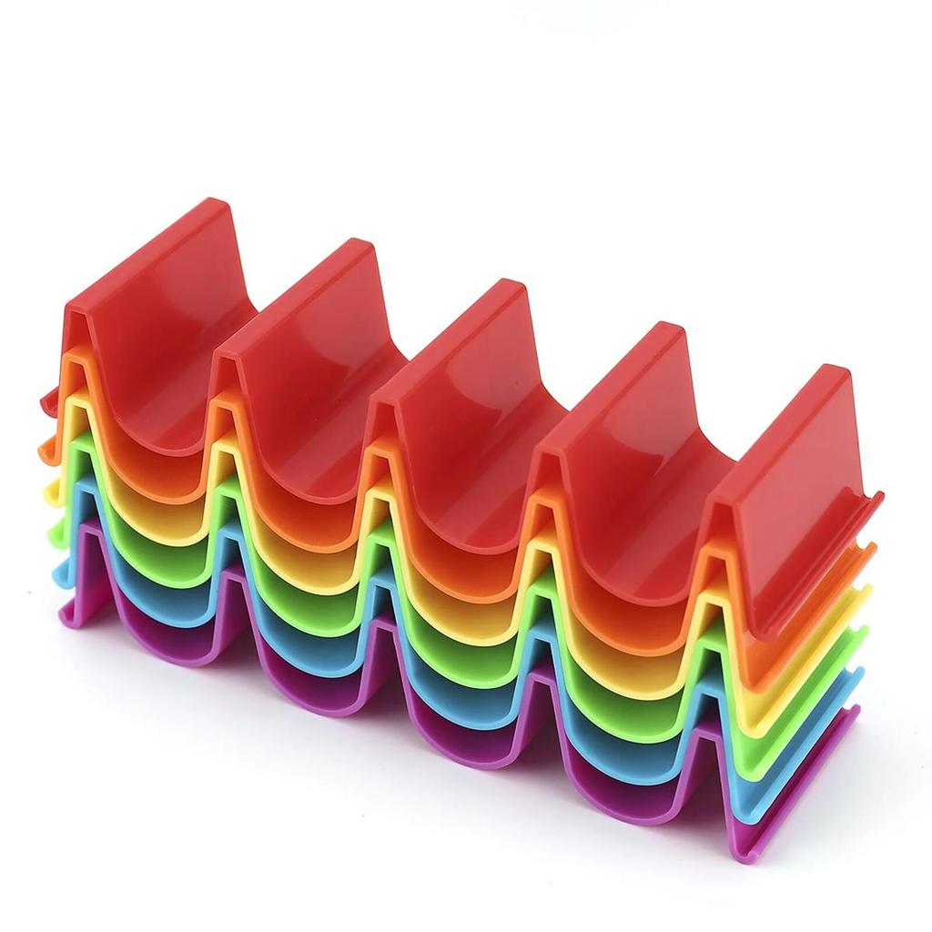 1pc Roll Rack Taco Holder Tortilla Pancake Stand Holder Creative Wave Shape Tray Holder Taco Cake Rack Kitchen Gadgets