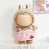 Håndlaget dukkeskjørt Labubu Time To Chill Fylte miniklær Labubu-klær For 17 cm Labubu-dukke