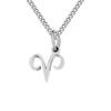 Gold-Plated Stainless Steel Zodiac Pendant Necklace for Women