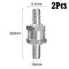 Car One Way Fuel Non Return Check Valve 6/8/10/12mm for Peugeot Renault Universal Petrol Diesel Aluminium Alloy Tool Accessories