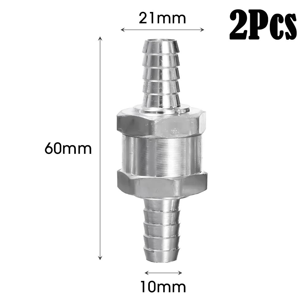 Car One Way Fuel Non Return Check Valve 6/8/10/12mm for Peugeot Renault Universal Petrol Diesel Aluminium Alloy Tool Accessories