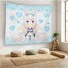 1pc Cute NNEKOPARA  Anime Tapestry Kawaii Cat Girl Cartoon Wall Hanging for Dorm Bedroom Decor Perfect Gift for Otaku Fans