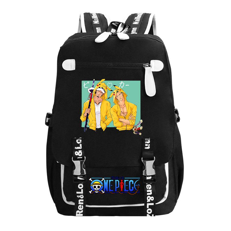 RiMan ONE PIECE Luffiello School Bag Boys ins Trendy Cool Large Capacity College Student Backpack