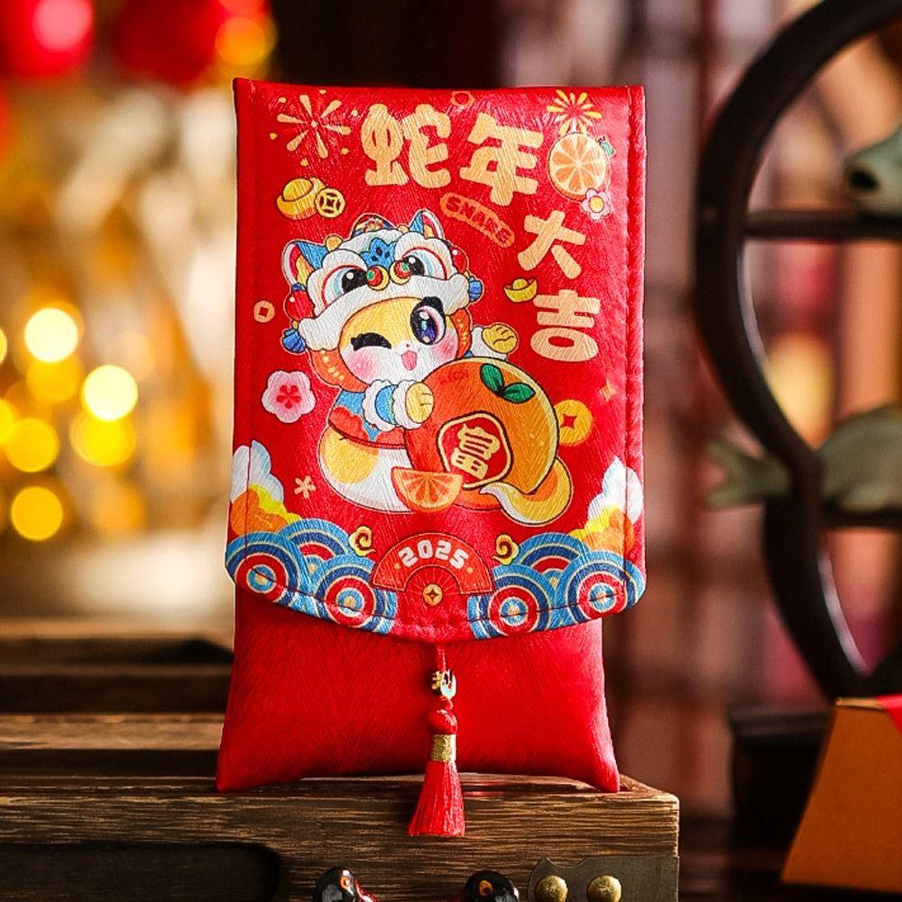 Chinese New Year Lucky Envelopes Blessing Red Packet Gift Bags Money Pocket Wedding Birthday