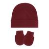 4 Set Baby Bonnet Cap Feature Foldable Edge with Mittens Cotton Fabric Gentle On Sensitive Skin Multiple Color Available