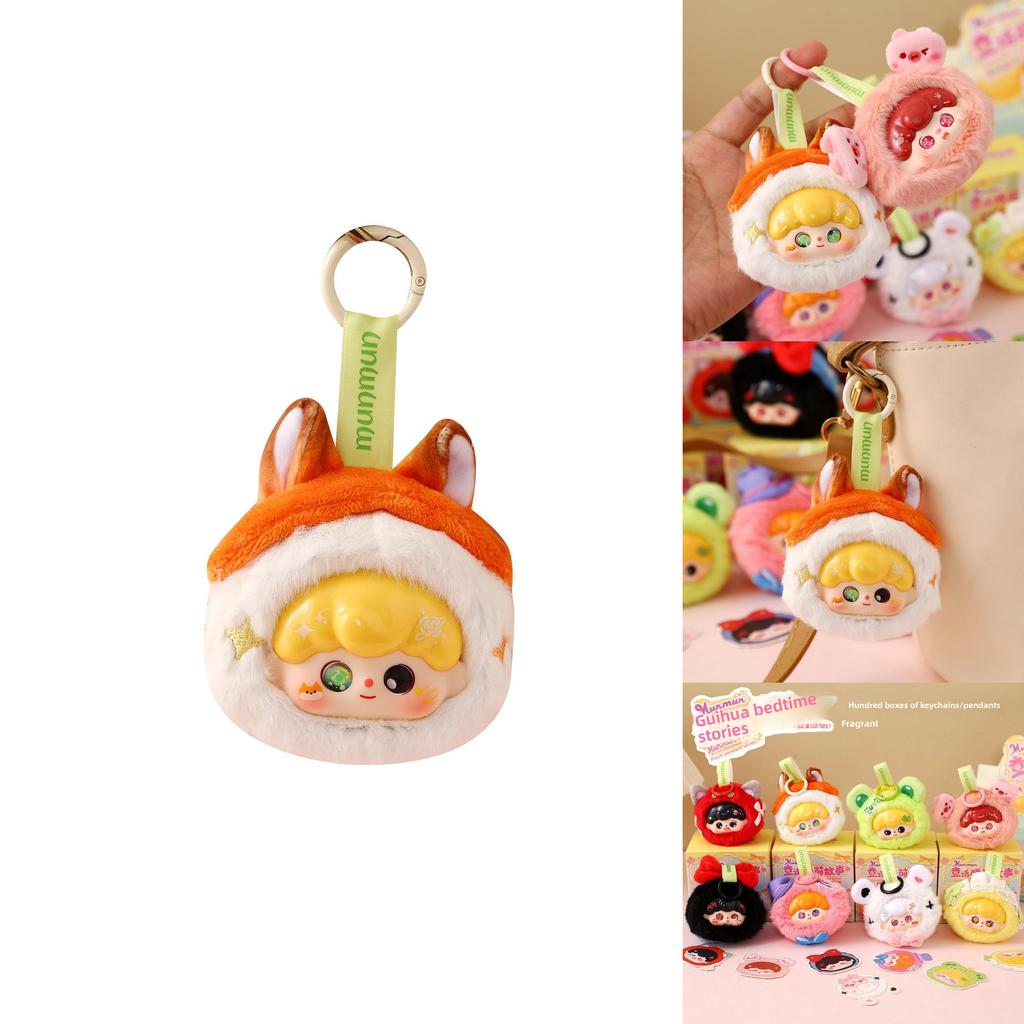Baby Three Plush Blind Box Toy Pendant With Visual And Emotional Development For Childrens Play