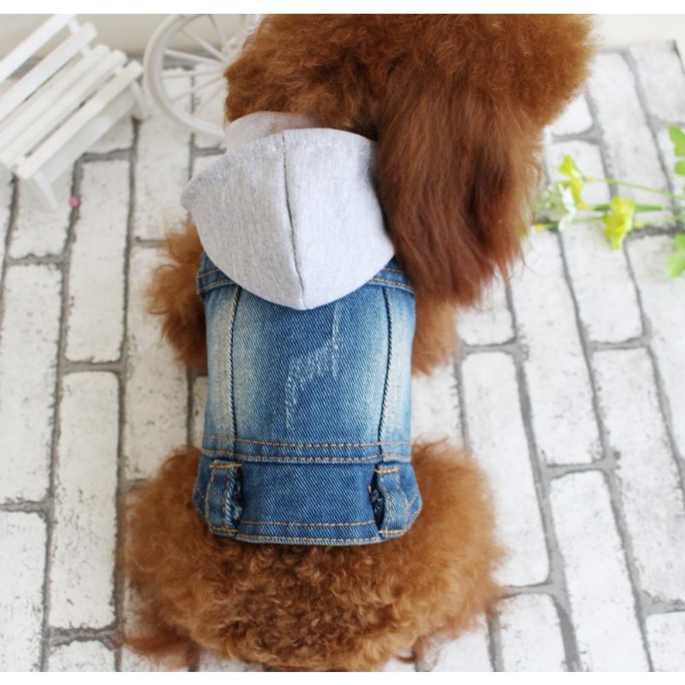 Pet Dog Clothes Denim Jacket Small Dog Vintage Spring Autumn Winter