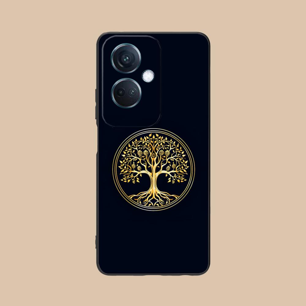 World Life Tree Mobile Phone Case for OPPO Reno 14 13 12 11 10 9 8 7 6 5 F T Pro 5G Colorful Printing Cover Pretty Luxury Cover