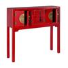 ORIENTE Entrance Unit 95 X 26 X 90 Cm Red Wood