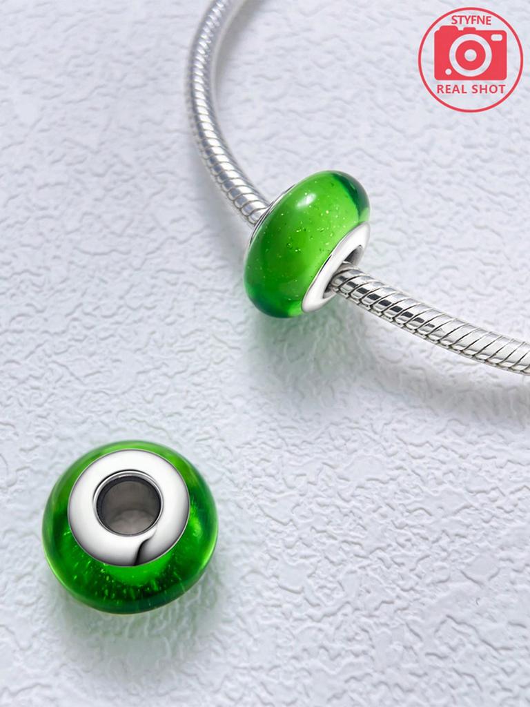 Charms Plata Colored Bubble Beads Charm Copper Plated Fit Charms Copperoriginal Bracelet For Jewelry Making Diy Charm