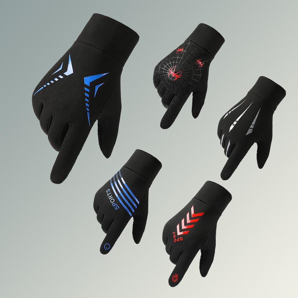 Warm Gloves for Men Outdoor Cycling Sports Windproof Waterproof Non Slip Touch Screen Mountaineering Motorcycle Autumn and Winter Gloves