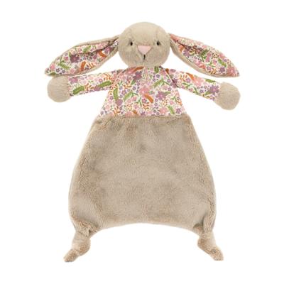 Bonnie Rabbit Floral Cloth Beige Soothing Sweet Sleeping Towel Cute and Cute Exquisite Trend Doll Peripherals