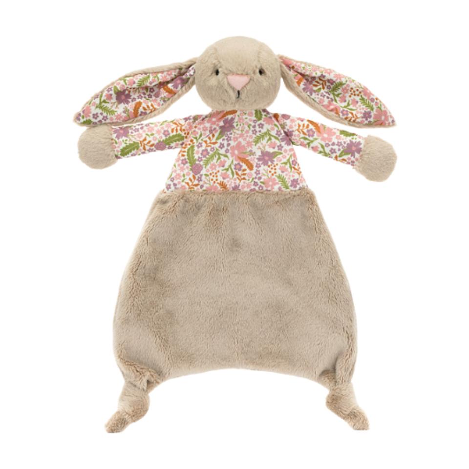 

JELLYCAT Bonnie Rabbit Floral Cloth Beige Soothing Sweet Sleeping Towel Cute and Cute Exquisite Trend Doll Peripherals