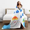 D-Dragon Quest Slimes Plush Blanket Children  Flannel Throw Blanket For Living Room Warm Soft Quality Bedspread Birthday Gift