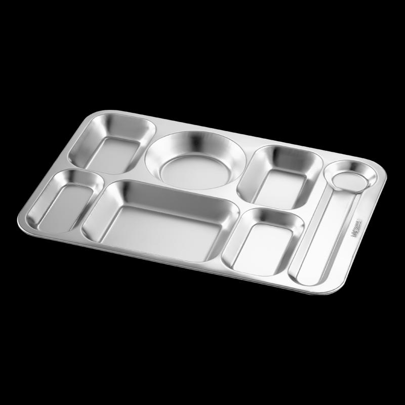 Zhuoliang 304 Stainless Steel Divided Lunch Plate