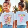 Birthday Kid Clothes Cartoon Capibara Graphic Tshirt Short Sleeve Girls Boys Tee for Birthday Party Clothing 1-10th Children Top