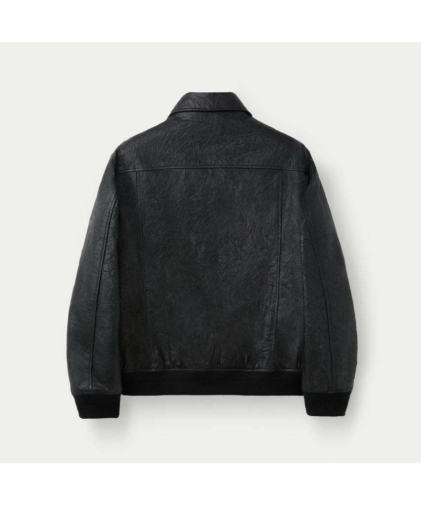 Series Cracked Blouson Leather Jumper Sauds26201Bkx