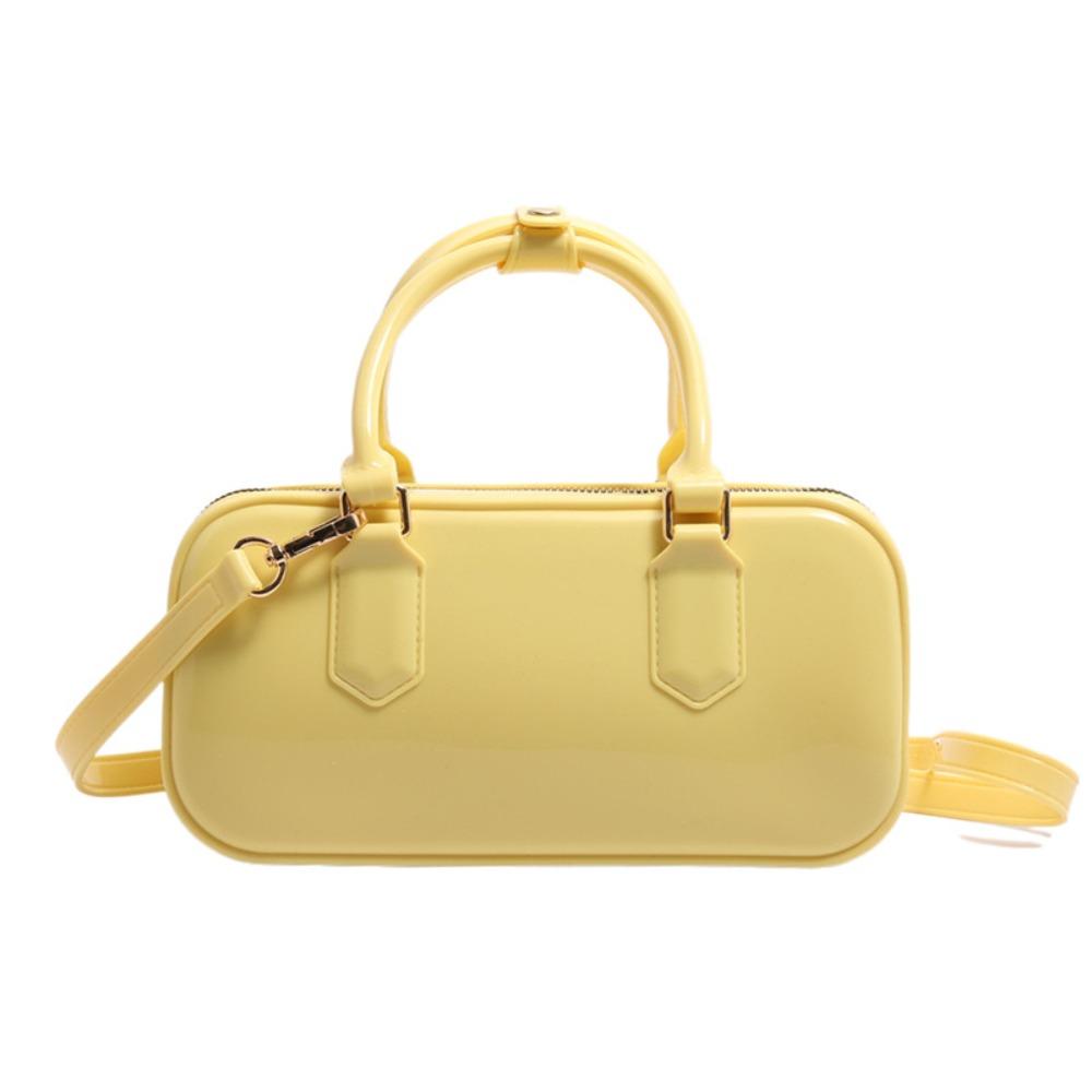 

Грязеустойчивая летняя сумка кроссбоди, повседневная сумка-мессенджер, простая сумка-хобо из желе, для поездок на работу жёлтый