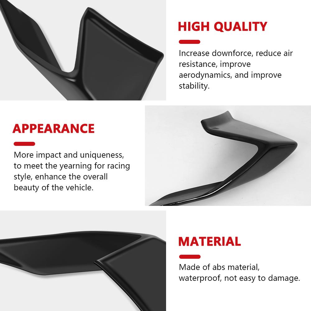 Für Motorrad Abtrieb Naked Frontspoiler Winglet Aerodynamischer Flügel YZFR3 2025 2024 YZFR25 YZF R3 R25 2025 2019-2024