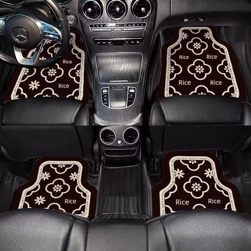 Tapetes de Chão para Carro com Fragrância Tingida a Tinta, Antiderrapantes e Absorventes de Água, Peça Única, Personalizáveis, Tapetes de Interior de Carro Semi-Fechados