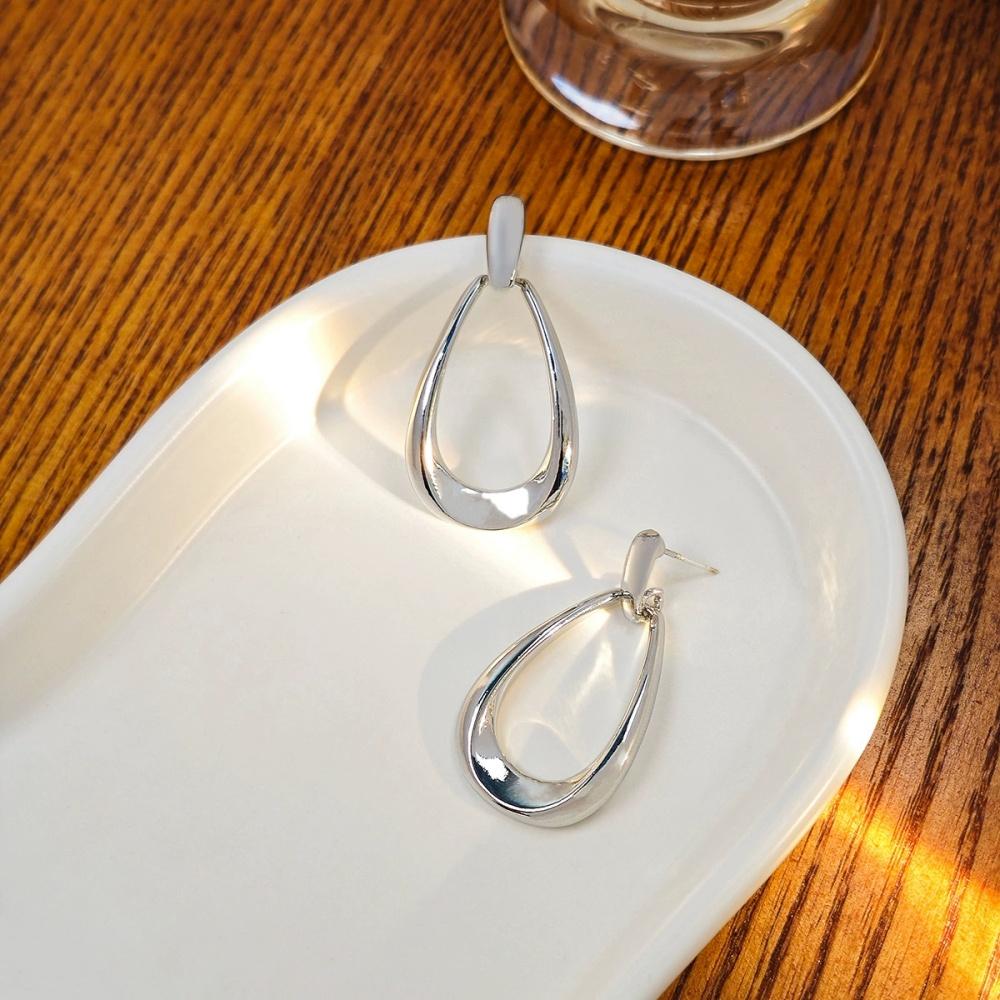 New Simple French Style Geometric Earrings For Women Fashion Luxurious Drop Earring Daily Party Vacations Jewelry Gifts