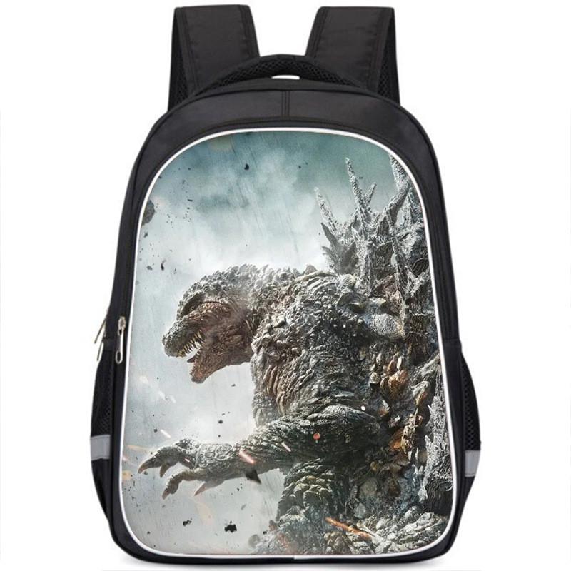 

Шкільний рюкзак Godzilla, великої місткості, з принтом постера фільму, для хлопчиків, нейлоновий матеріал Style J,Small