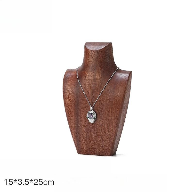 Wooden Model Jewelry Rack Jeweler Necklaces Displays Dedicated Holder Necklace Counter Display Shelf Jewellery Storage Stand