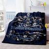 Inter Milan Personalized Name Blanket Throw Personalized Blanket Comfortable Suitable for Bedding Office Chair Couch Living Room