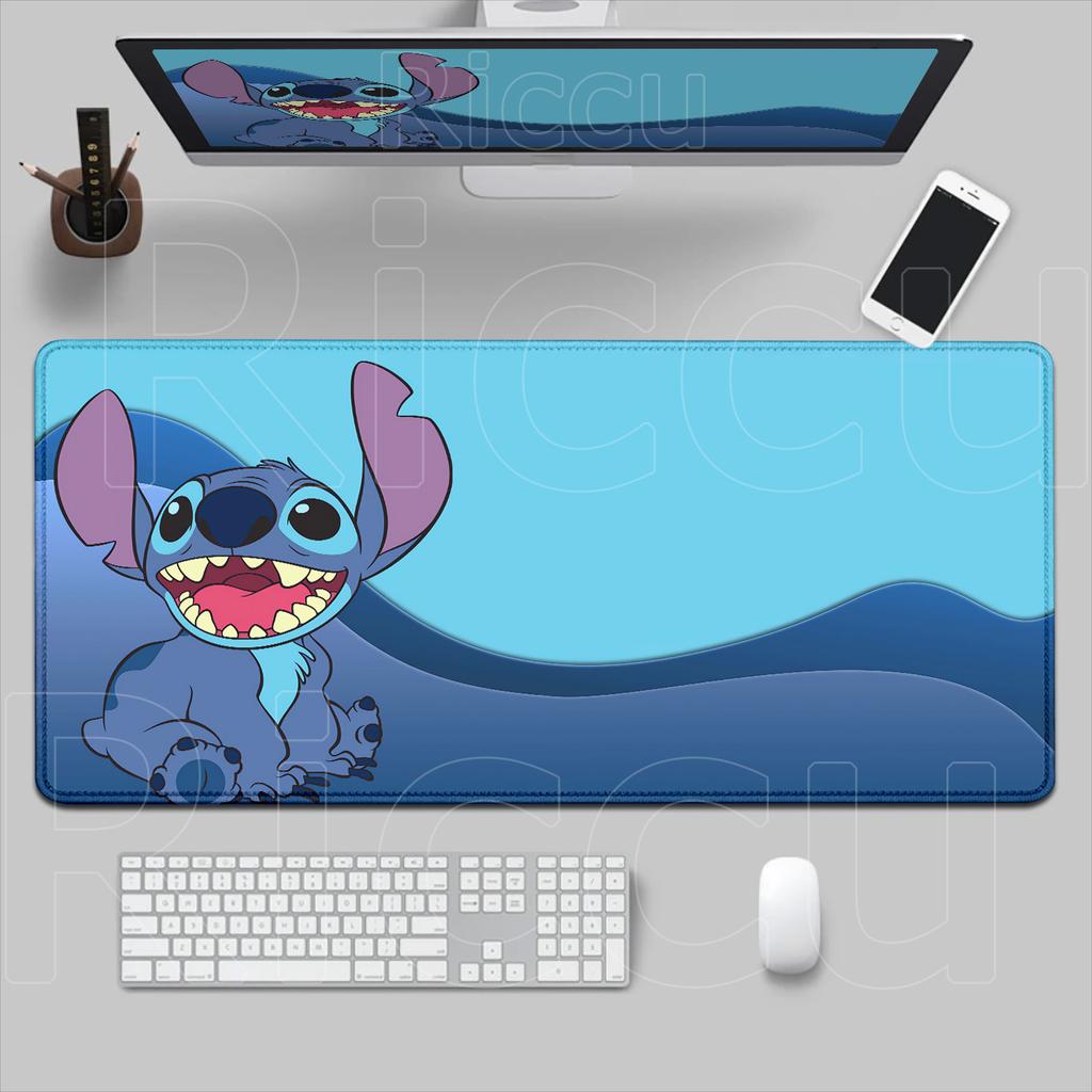New Cute Wallpaper Stitch Mousepad Kawaii PC Keyboard Mouse Pad Laptop Gaming Accessories XXL Lockeage Non-slip Rubber Desk Mat