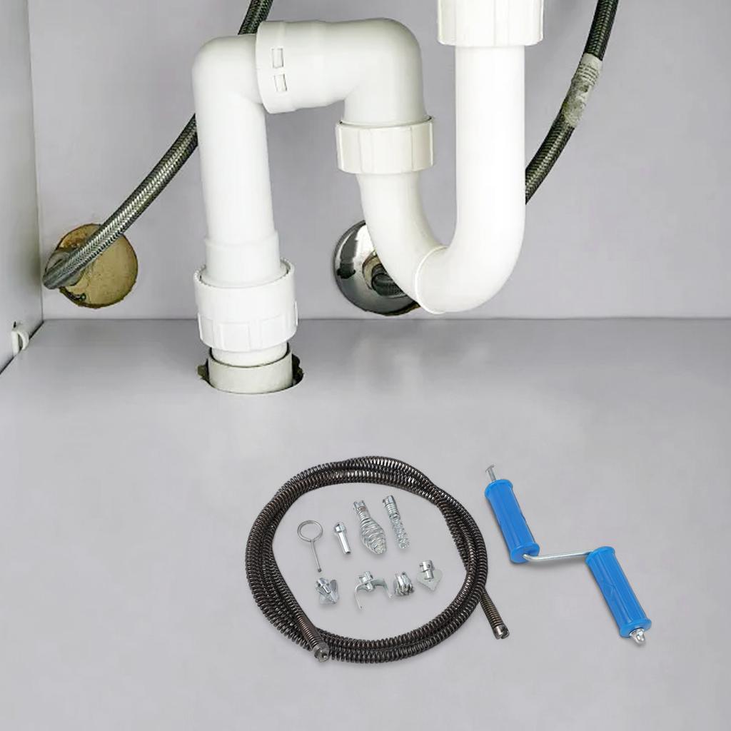 Cleaning Tool Drain Cleaning Tool 12 Mm Diameter Pipe Cleaning Tool 12 Mm Diameter Flexible Spiral Design For Home Plumbing