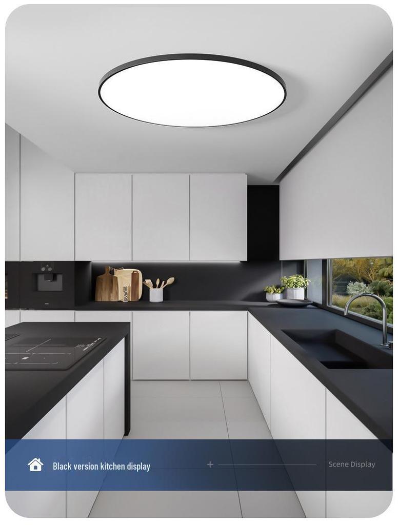 Ultra-Thin Waterproof LED Ceiling Light for Bathroom, Balcony, Bedroom, Kitchen, and Corridor