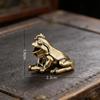 Alloy Zen Meditation Frog Statue Aesthetic Vintage Texture Small Decor for Tea Table Home Office Gift