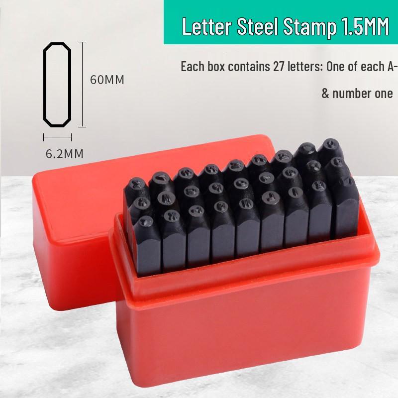 High Hardness Alloy Steel Hand-Stamping Jewelry Punch Tool for English Letters and Numbers