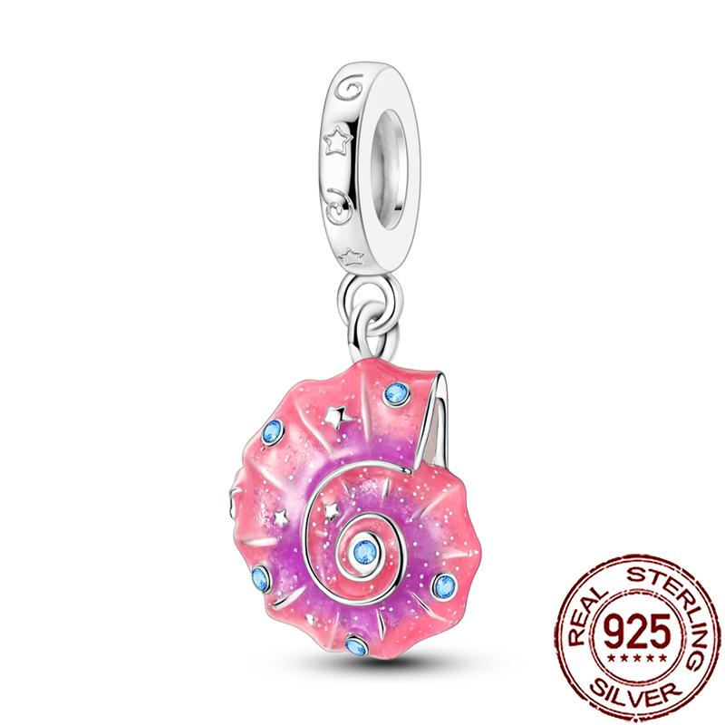 Uroki Oceanu Miedziana Rozgwiazda Muszla Ślimaka Ośmiornica Żółw Morski Ryba Koraliki Pasują do Bransoletki Naszyjnika Kobiety DIY Biżuteria