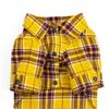 Pet Casual Plaid Shirt Dogs - Cotton Tee Teddy French Bulldog Pomeranian S To XXL