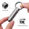 Titaniums Alloy Waterproof Pills Box Keychains Pocket Pills Case Small Medicine Bottles Container for Outdoor Travel