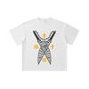 260 GSM Double Yarn 32 Count 100% Cotton Demon Slayer V65 Uzui Print Unisex Heavy Cotton T Shirt